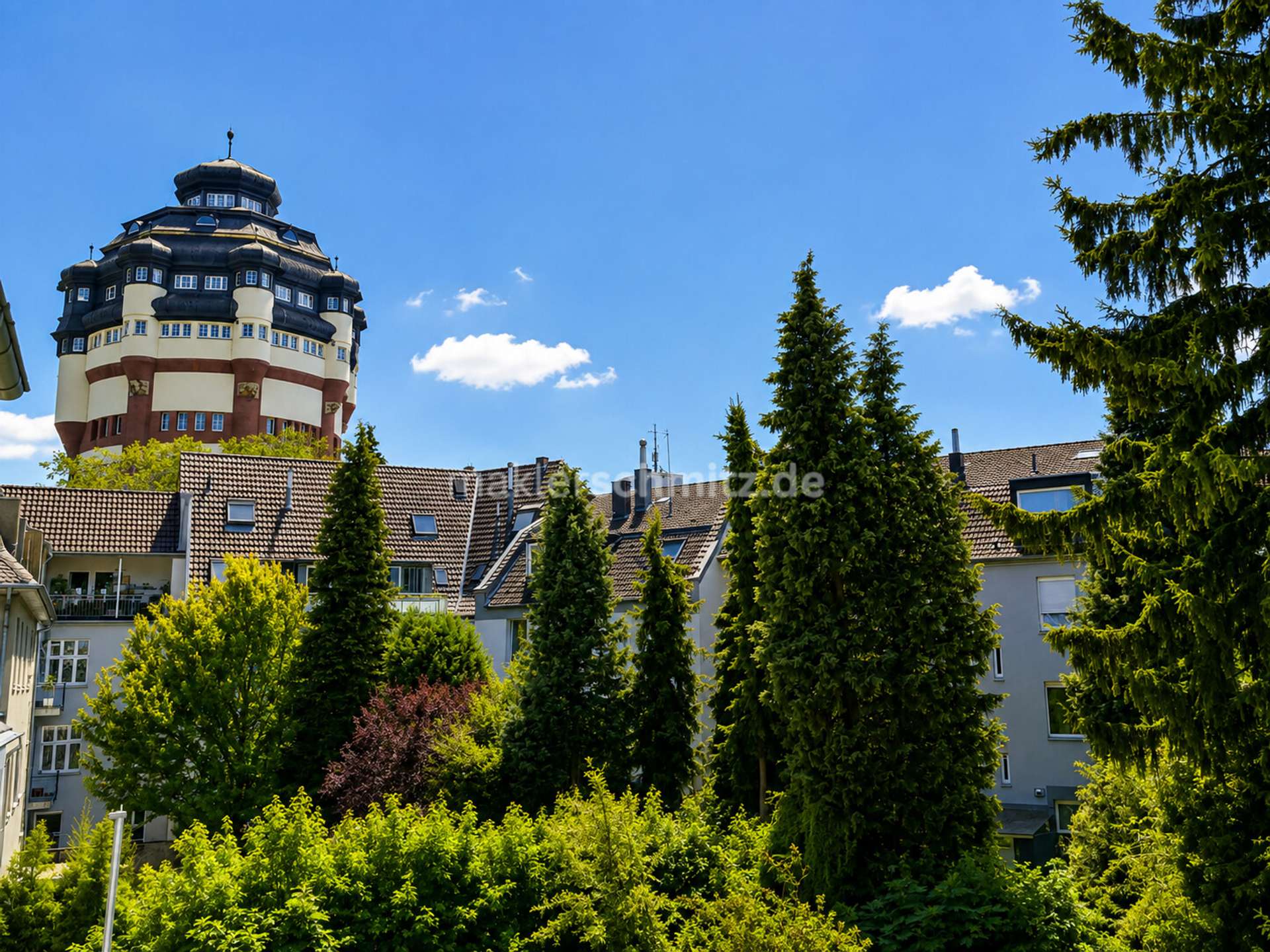 Blick auf den Wasserturm